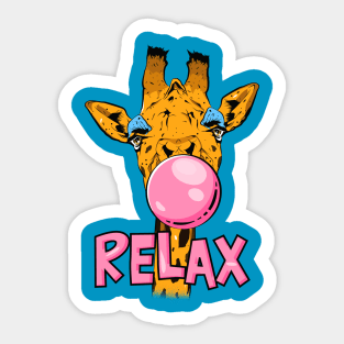 Giraffe Relax Sticker
